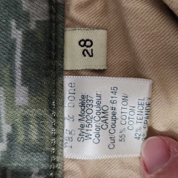 Rag & Bone Camo Digital Print Skinny Jeans - Picture 8 of 9